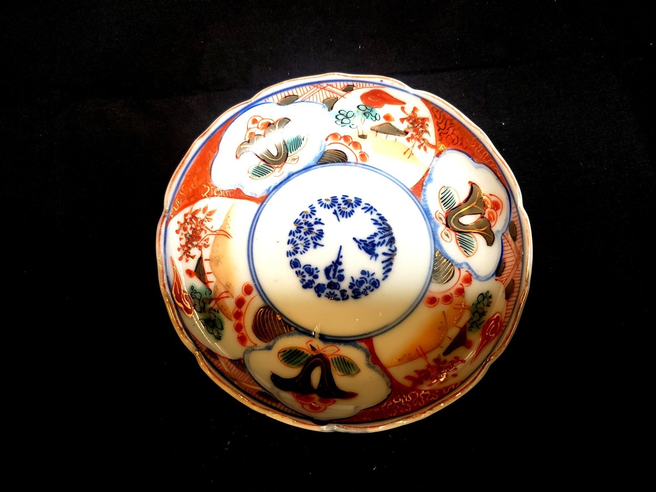 伊万里焼 色絵金蘭 小皿 S-0007