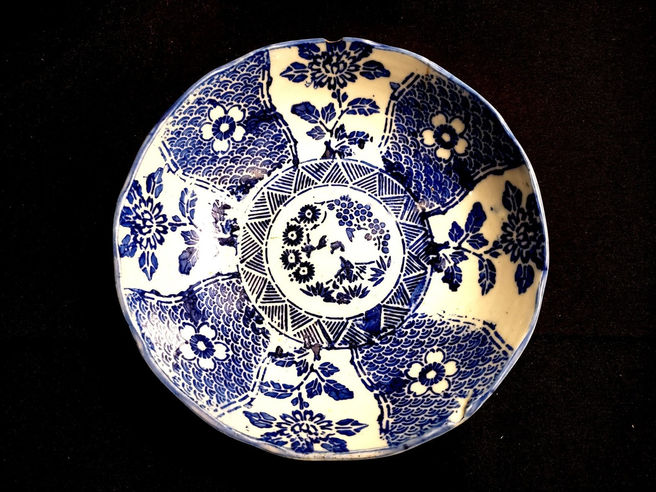 伊万里焼 染付皿 なます皿 S-0010